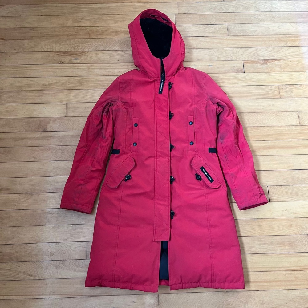 Canada Goose Kensington Parka Red Slim Fit Down Jacket XS